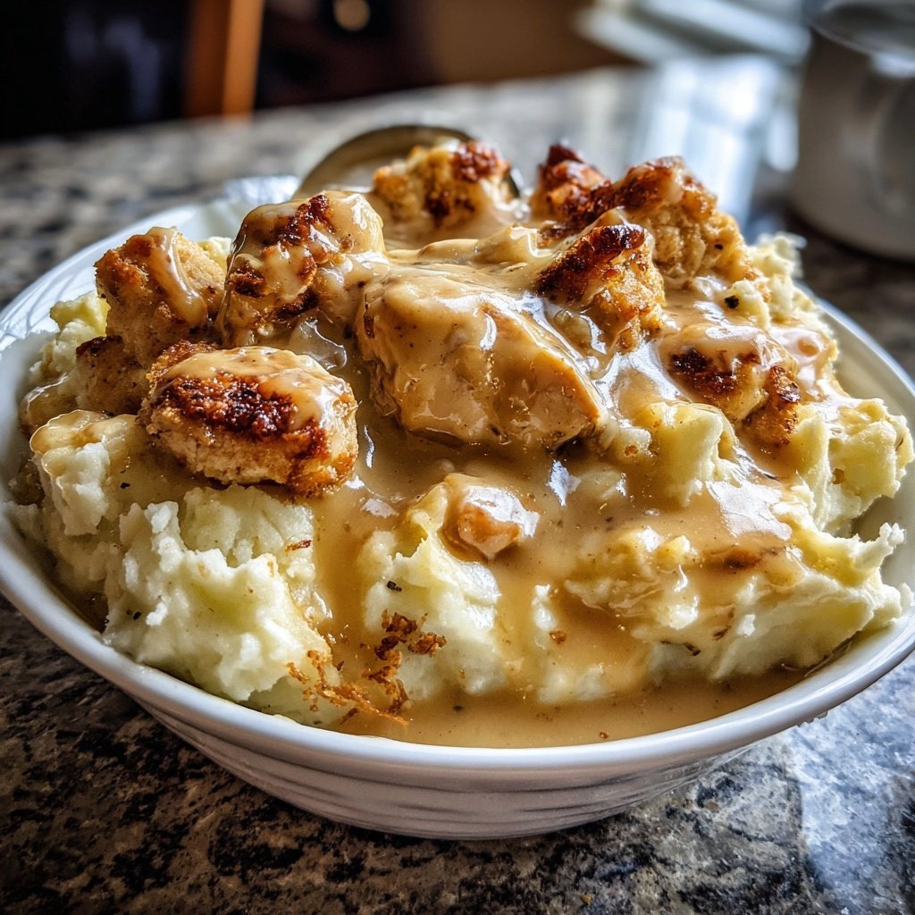 Comfort Food Creamy Chicken and Mashed Potatoes
