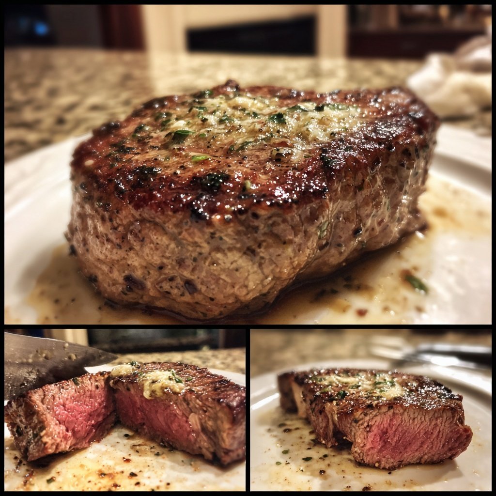 Filet Steak with Red Wine Butter