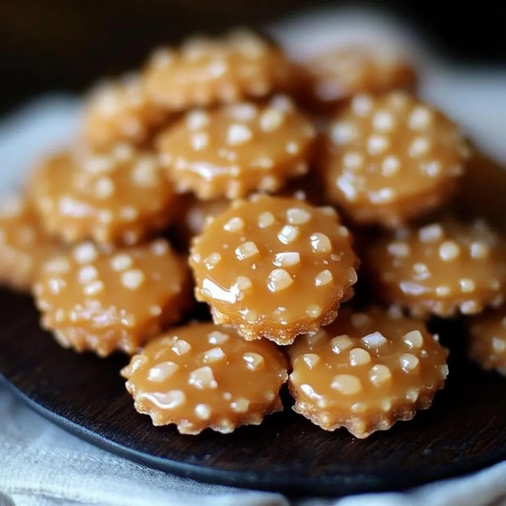 Salted Caramel Cracker Bites