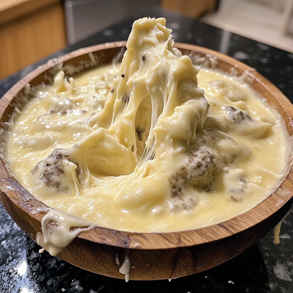 Fondue with Truffle Cheese
