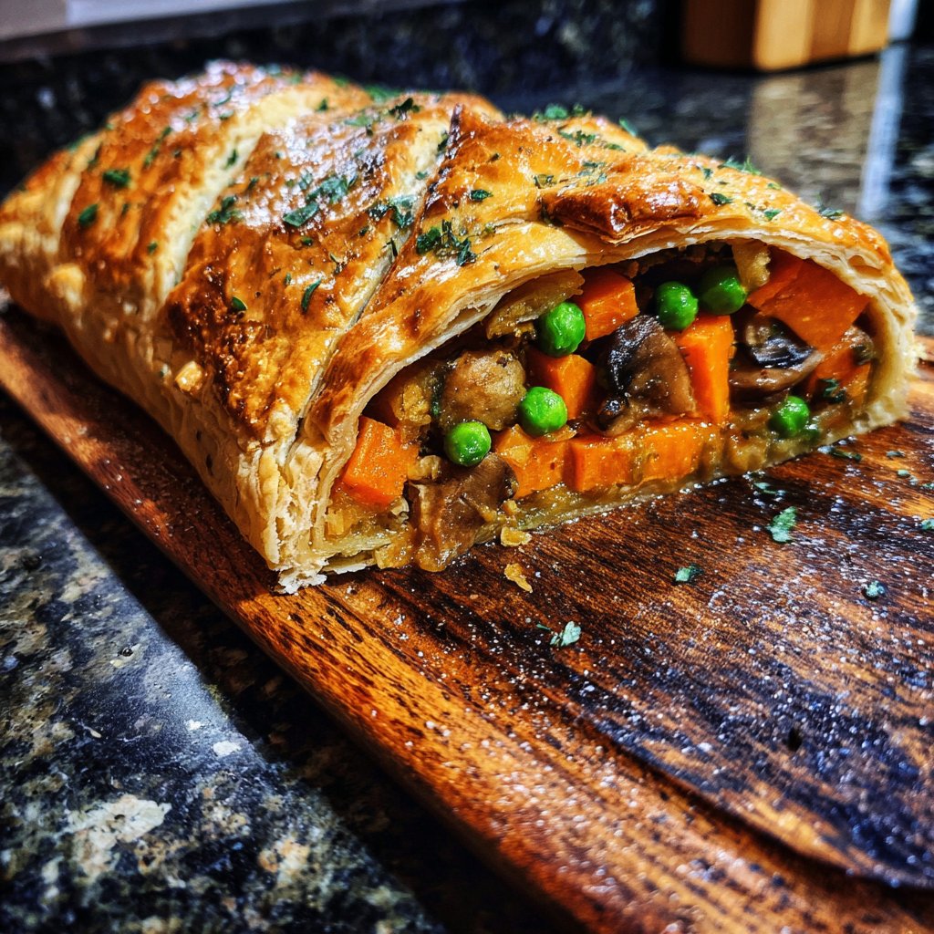 Valentine Dinner Roasted Vegetable Wellington