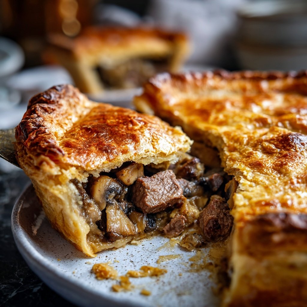 Comfort Food Beef and Mushroom Pot Pie