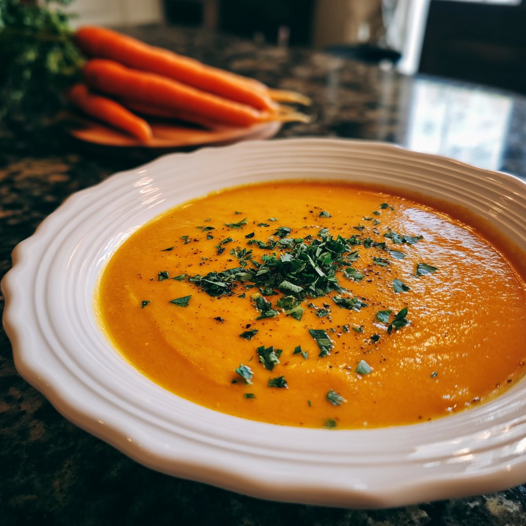 Healthy Crockpot Ginger Carrot Soup
