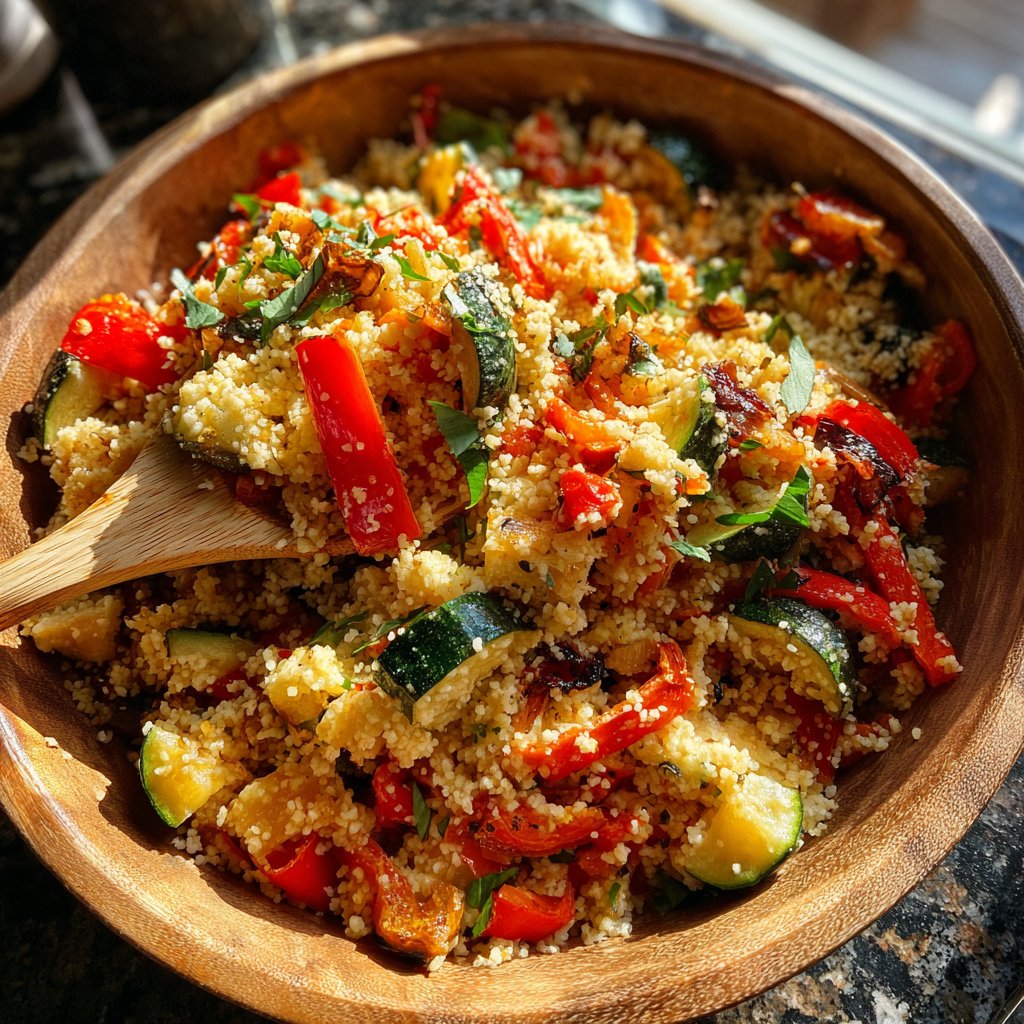 Herb Roasted Veggie Couscous