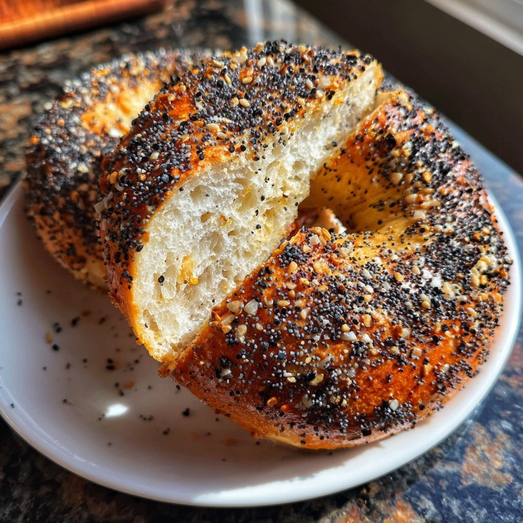 Air Fryer Protein Bagels