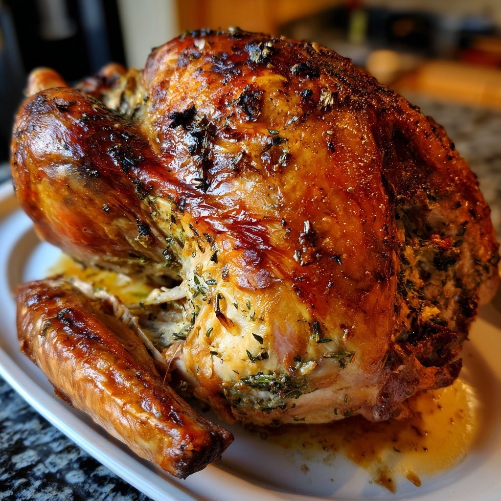 Seasonal & Festive Thanksgiving Herb Stuffed Turkey