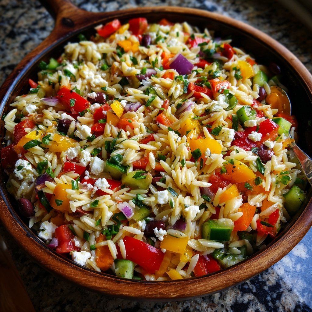Healthy Lunch Greek Orzo Salad