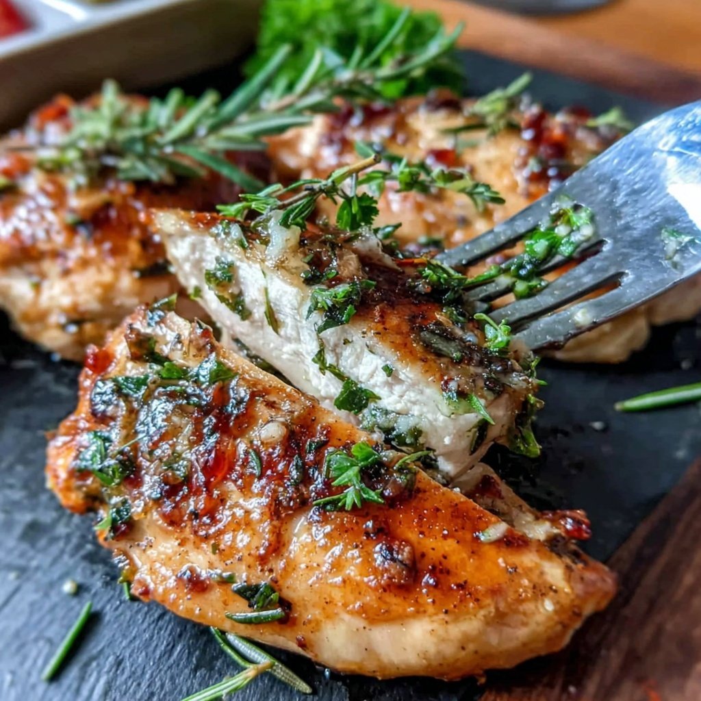 Healthy Chicken With Herb Butter