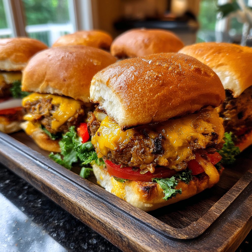 Mushroom Patty Sliders