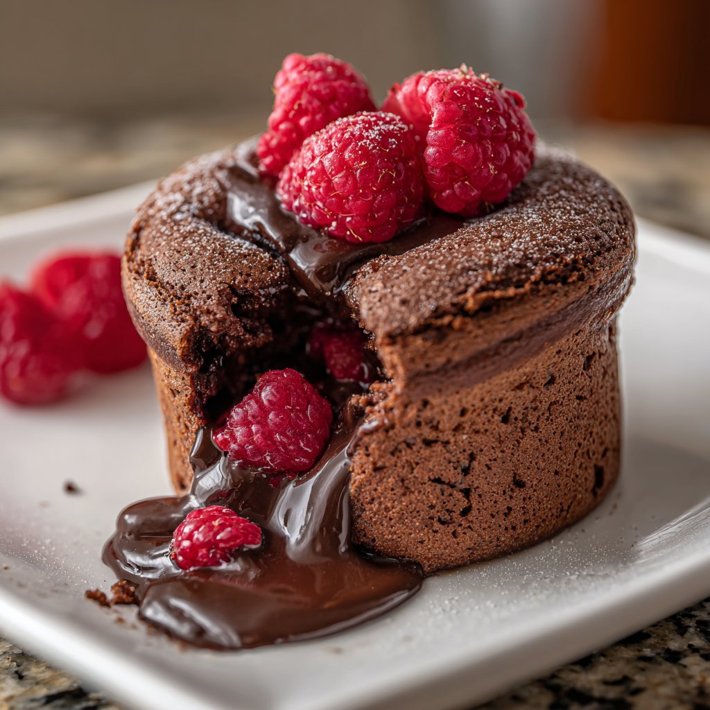 Chocolate Raspberry Soufflé