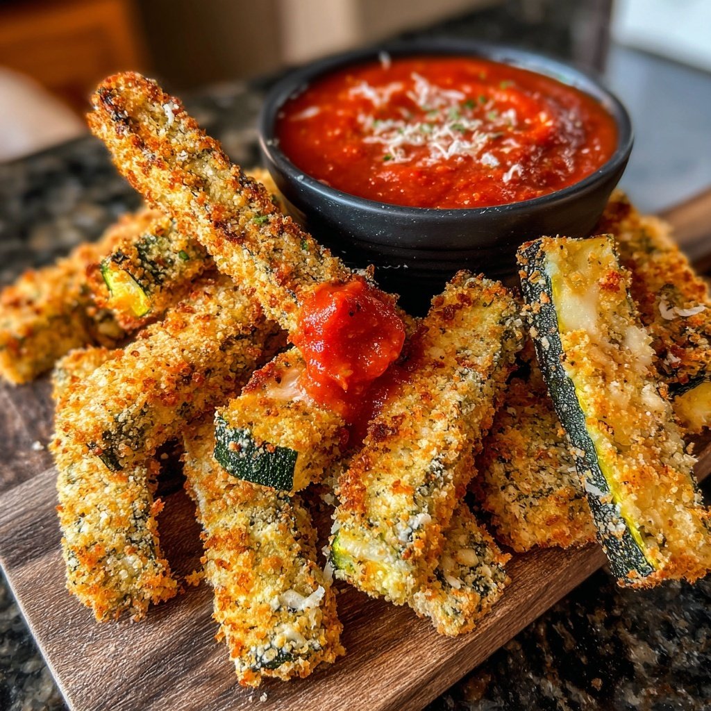 Crispy Zucchini Parmesan Fries