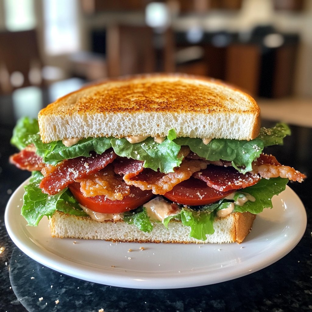 Healthy BLT Sandwich Lunch